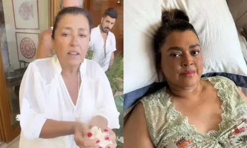 
				
					Regina Casé faz ritual por saúde de Preta Gil e cantora se emociona
				
				