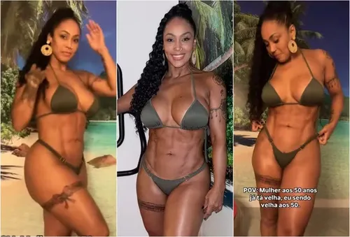 
				
					Rosiane Pinheiro choca ao mostrar antes e depois de lipoaspiração
				
				