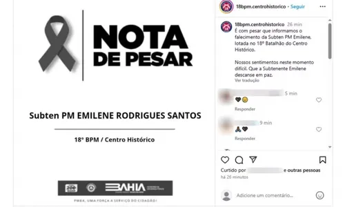  Subtenente da PM morre em acidente na Bahia 