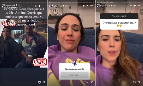 
				
					Tatá Werneck faz revelação sobre boatos de mau cheiro de Cauã Reymond
				
				