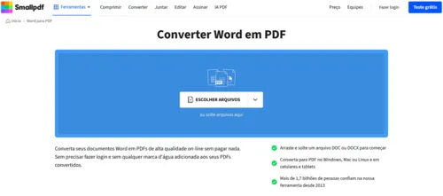 
				
					Testamos a ferramenta que transforma Word em PDF com apenas um clique
				
				