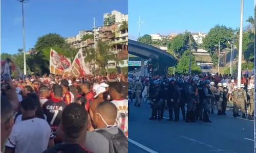 
				
					Torcedores do Vitória denunciam agressões da PM e time se pronuncia
				
				