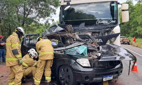 
				
					Três pessoas da mesma família morrem em acidente em estrada da Bahia
				
				