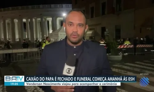 
				
					Vanderson Nascimento relata emoção em cobertura da despedida do Papa
				
				