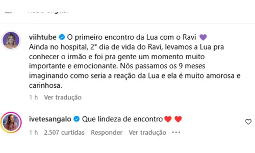 
				
					Viih Tube exibe primeiro encontro dos filhos e Ivete Sangalo reage
				
				