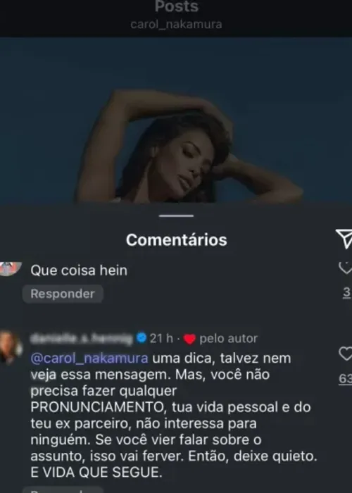 
				
					Carol Nakamura toma atitude após fim do casamento com Guilherme Leonel
				
				