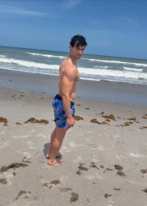 
				
					Filho de Xanddy e Carla Perez impressiona com físico sarado na praia
				
				