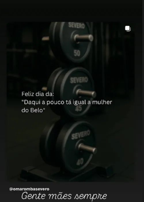 
				
					Gracyanne Barbosa reposta foto que a chama de 'mulher de Belo'
				
				