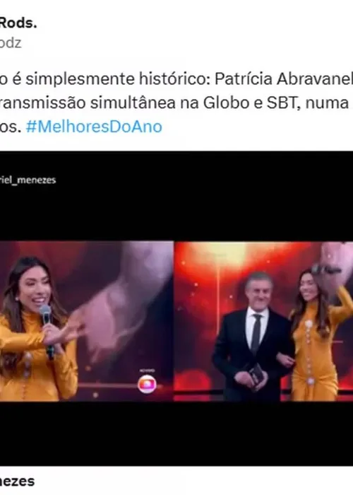 
				
					Patrícia Abravanel joga dinheiro na Globo em homenagem a Silvio Santos
				
				