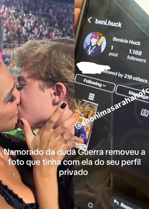 
				
					Terminaram? Benício Huck toma atitude contra Duda Guerra
				
				