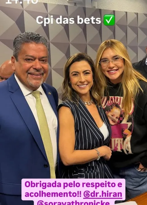 
				
					Virginia Fonseca volta a ser alvo de Soraya Thronicke: 'Infantil'
				
				