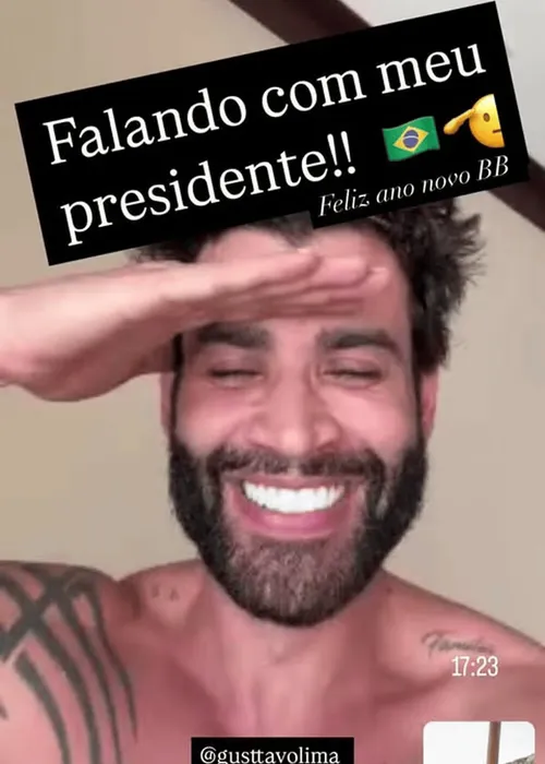 
				
					Wesley Safadão se empolga e chama Gusttavo Lima de 'presidente'
				
				