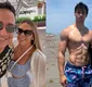 
                  Filho de Xanddy e Carla Perez impressiona com físico sarado na praia