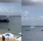 
                  Tromba d'água volta a se formar em praia da Barra após duas semanas