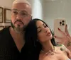 Com a namorada em 'A Fazenda', Belo sai de show com outra mulher