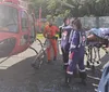 Mulher é socorrida em helicóptero após incêndio em casa na Bahia