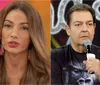 Patrícia Poeta manda recado para Faustão durante 'Encontro' ao vivo