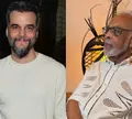 Gilberto Gil e Wagner Moura surgem juntos em foto rara em Salvador