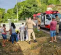 Mulher é arremessada após ser atropelada por carreta na Bahia