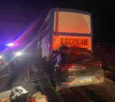 Ônibus com romeiros de Minas Gerais se envolve em acidente na Bahia