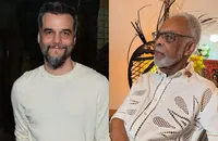 Gilberto Gil e Wagner Moura surgem juntos em foto rara em Salvador