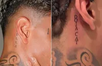 MC Cabelinho apaga tatuagem para Bella Campos e faz homenagem no lugar