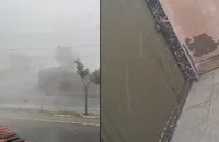 Moradores de cidade da Bahia são surpreendidos com chuva de granizo