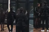 'Power Couple': participante expõe peça íntima de Nat na porta da sede