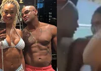 Flagra de Aline Patriarca e Cézar Black divide a web: 'Fim dos tempos'