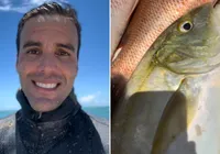 Ex-marido de Ivete, Daniel Cady exibe pesca graúda para família; VÍDEO
