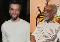 Gilberto Gil e Wagner Moura surgem juntos em foto rara em Salvador