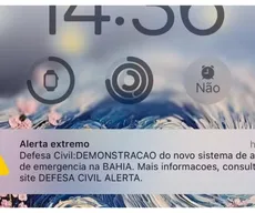 Defesa Civil emite demonstração de alerta para emergências via SMS
