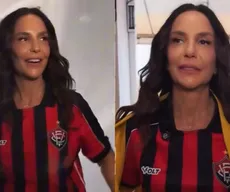 Ivete Sangalo chega para 'Clareou' com camisa do Vitória: 'Afrontosa'