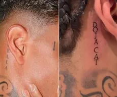MC Cabelinho apaga tatuagem para Bella Campos e faz homenagem no lugar