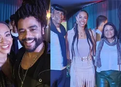 Diogo Almeida exibe álbum com Aline Patriarca e sogros na Bahia