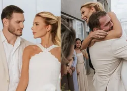 Ex-BBB Gustavo Benedeti se casa com modelo; fotos