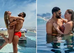 Hulk e Camila Sousa curtem lua de mel de luxo em Dubai; FOTOS