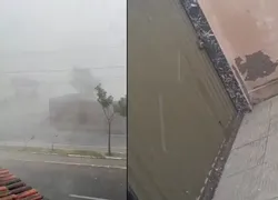 Moradores de cidade da Bahia são surpreendidos com chuva de granizo