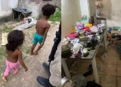 Quatro crianças são resgatadas em condições insalubres em Camaçari