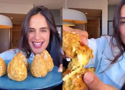 Receita fitness: faça a coxinha fit da Carol Peixinho em minutos