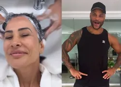 Scheila Carvalho radicaliza e surpreende Tony Salles com novo visual