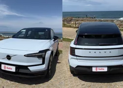 Tecnologia e desempenho surpreendentes: test drive do Volvo EX30