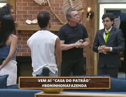 A Fazenda 17: Boninho faz aparição histórica e dá susto em peões