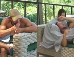 A Fazenda: Mesquita acerta rosto de Duda após beijo no pé: 'Agressão'