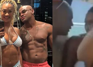 Aline Patriarca e Cézar Black são flagrados em clima íntimo em barco