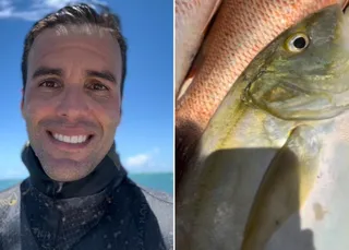 Ex-marido de Ivete, Daniel Cady exibe pesca graúda para família; VÍDEO