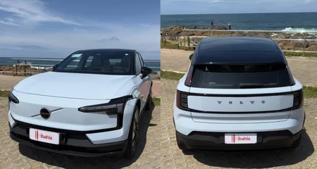 Tecnologia e desempenho surpreendentes: test drive do Volvo EX30