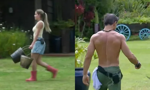 
					A Fazenda 17: Saory provoca Mesquita em trato: 'Sem beijo, não faz'
				
				