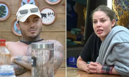 
					A Fazenda 17: Wallas relembra momento íntimo com Saory: 'Alisou'
				
				