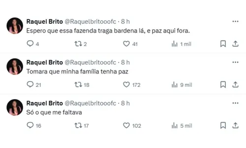 
					A Fazenda 17: ex de Davi Brito entra em reality e Raquel manda recado
				
				